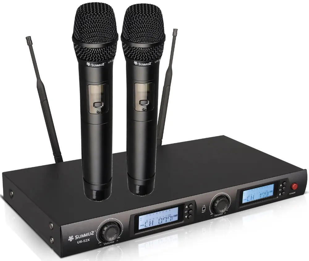Pro 200 Channel UHF Diversity Wireless Handheld Microphone Mic System