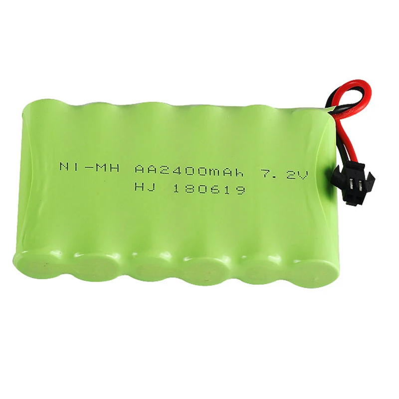 7,2 V 2400mAh перезаряжаемый никель-металл-гидридный аккумулятор, сменный аккумулятор 6* AA для дистанционного управления, электрические игрушки, автомобили, лодки, освещение