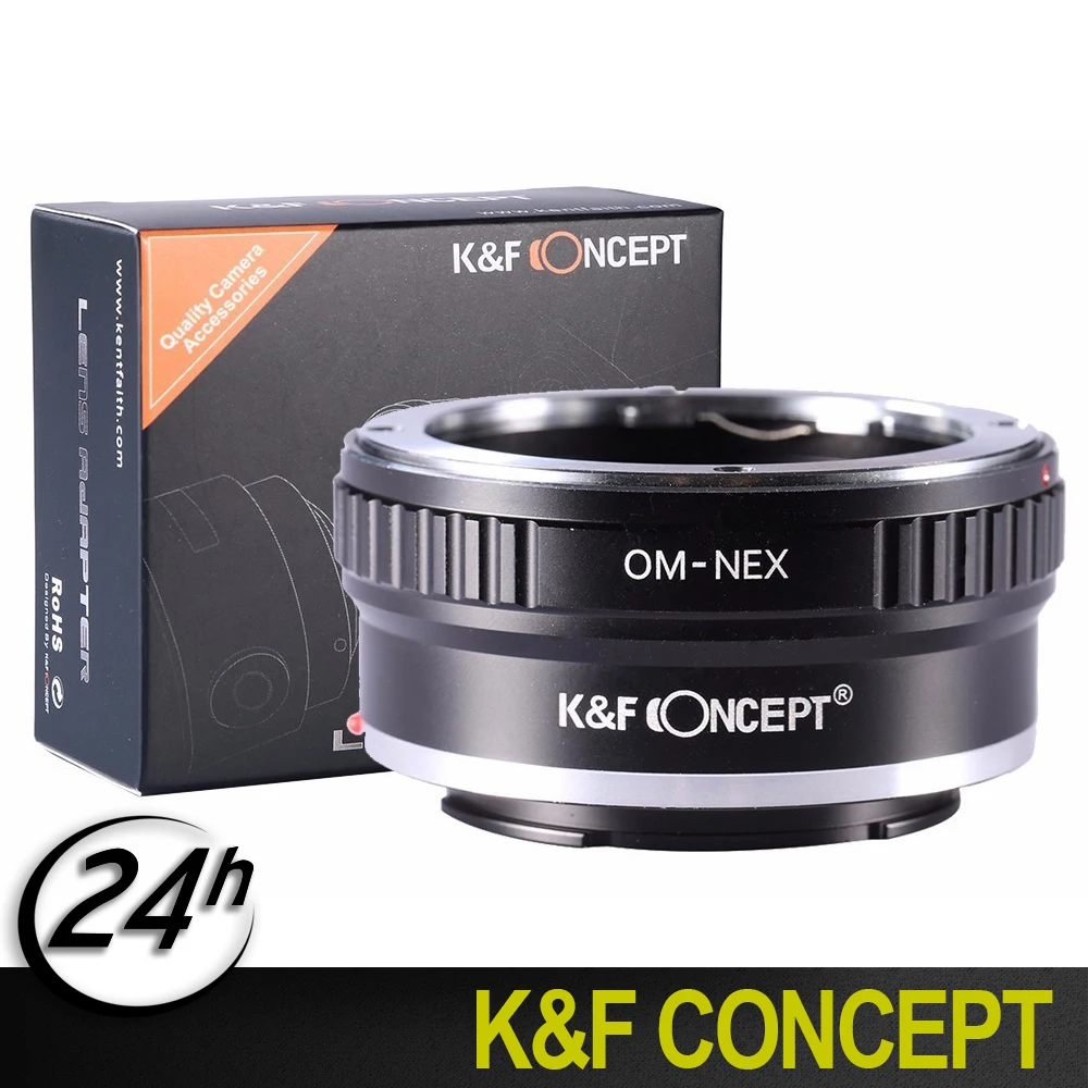Горячие K &amp F адаптер для объектива переходное кольцо Olympus OM объектив к sony NEX E