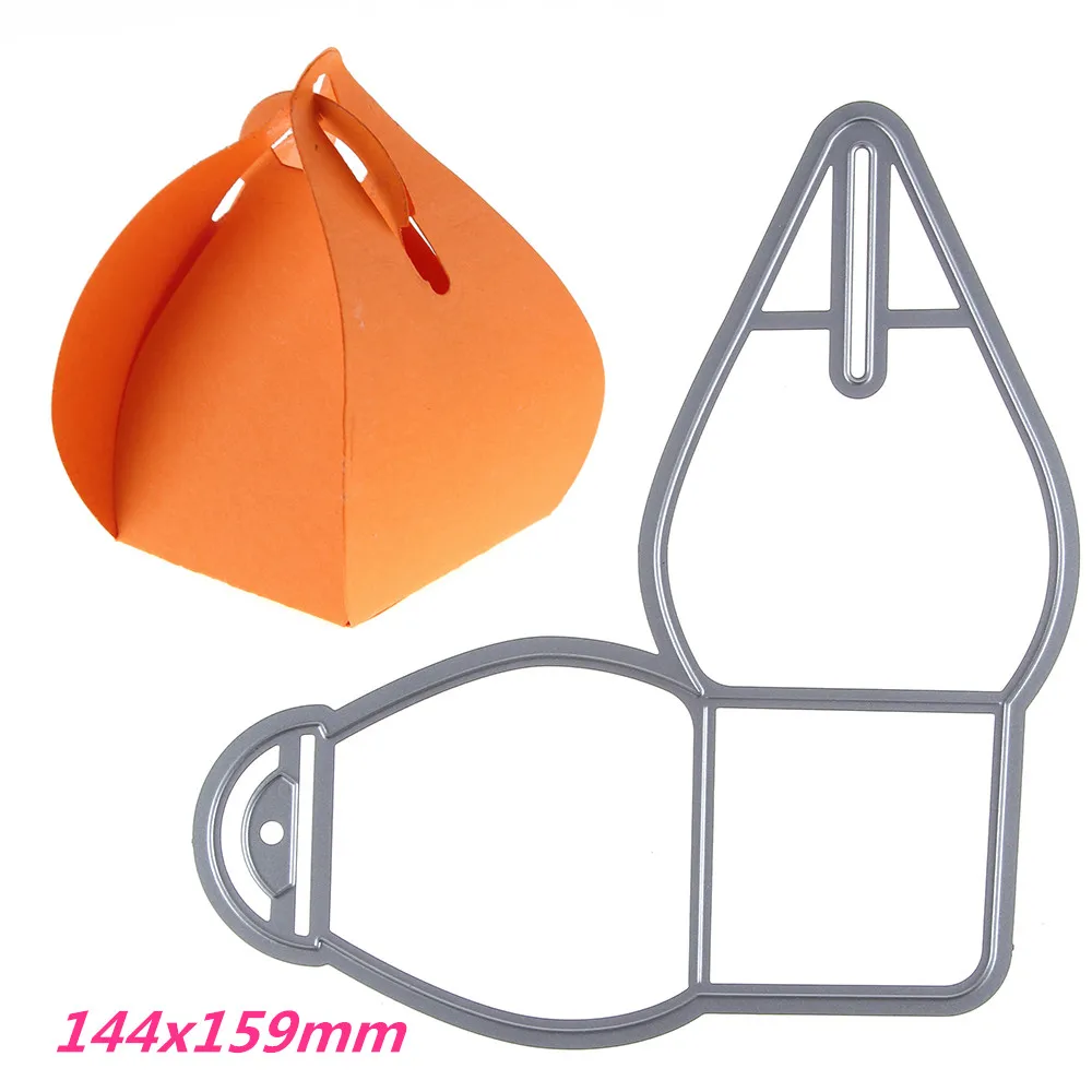 

144x159mm Christmas Gift Making Scrapbook Greeting Card Hollow Metal Cutting Dies Stencil Frame Embossing Template DIY