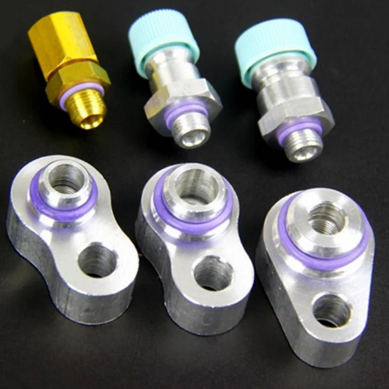 High Quality 3/8'' 1/2'' 5/8'' R12 Leak Test Block Off Fittings Kit For