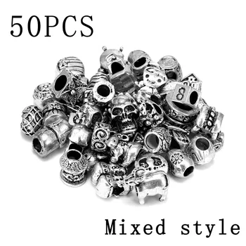 

50Pcs Tibetan Vintage Supplies For Jewelry Making DIY Jewelry Findings & Components Alloy Accessories Mixed Packaging