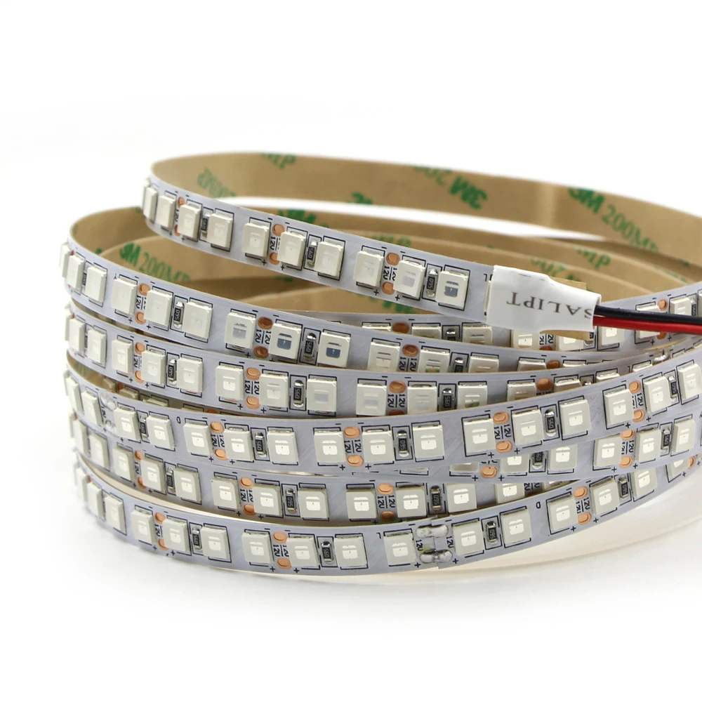 RGB Светодиодная лента 5 м 120 светодиодов/м Водонепроницаемая 5050 5054 SMD 600 fita с