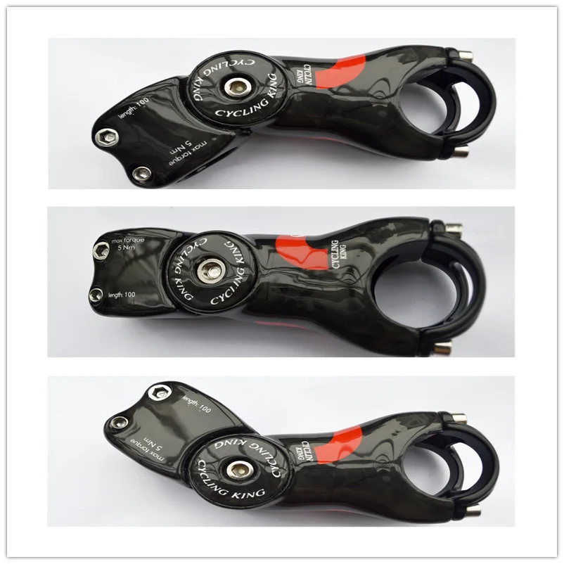 

Carbon Stems Bicycle Handlebar Stem 1-1/8 28.6mm 3K glossy Adjust Black Stem 31.8mm 90mm 100mm 110mm 120mm Lenght Top Quality