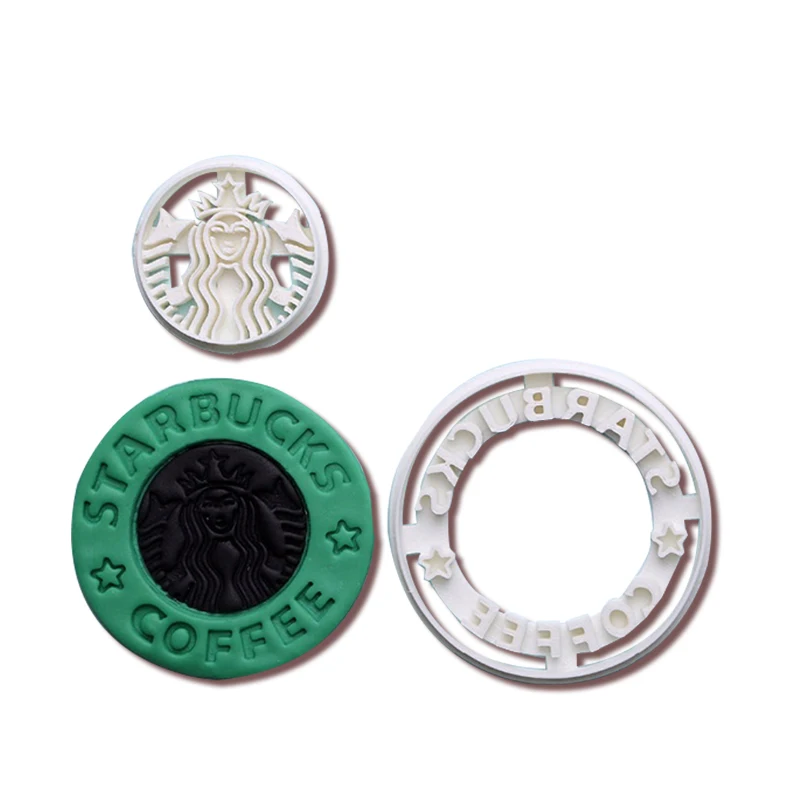 

Popular Starbucks Coffee Drink Logo Cookie Cake Cutter Custom Made 3D Printed Fondat Cupcake Cutters For Cake Decoration Tools