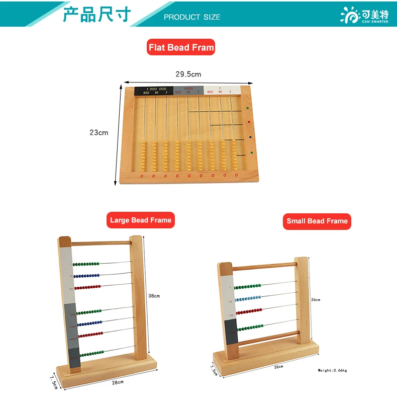 Монтессори детская игрушка деревянная бусина с окантовкой Abacus обучения рассчитать образовательный Дошкольный обучение