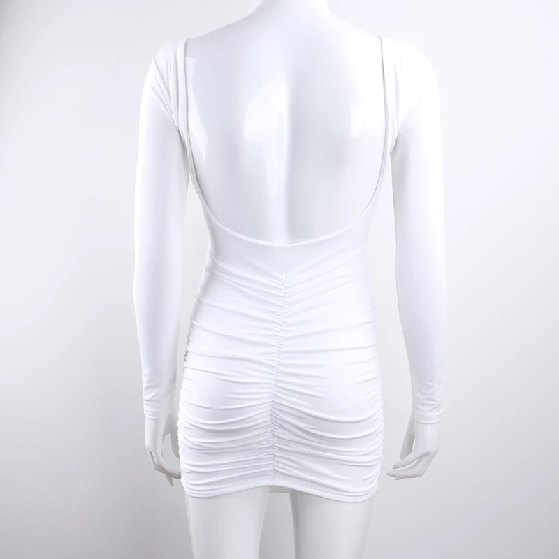 Backless long sleeve club dress 30