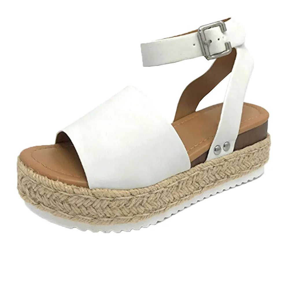 

Jaycosin summer new European and American hemp thick bottom with ladies sandals wedge sandals women's shoes platform sandals