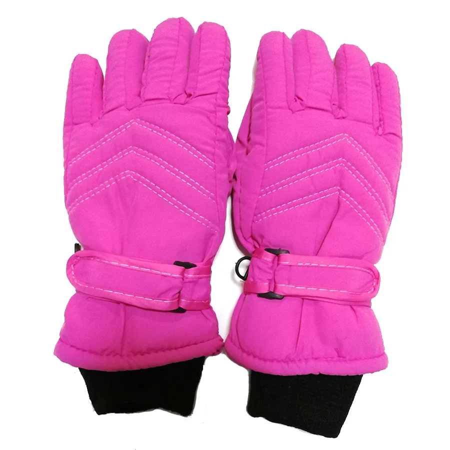 Детские зимние водонепроницаемые рукавицы для мальчиков и девочек; Детские утепленные лыжные перчатки