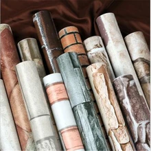 Самоклеющиеся современные минималистичные винтажные обои, спальня, мебель для гостиной, отремонтированные городские обои с рисунком кирпича