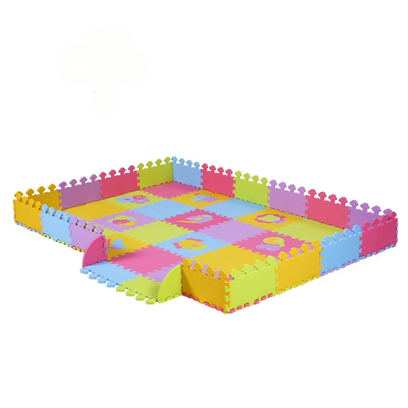 

Baby Cartoon Puzzle Game Fence Crawling Pad Thickening Pad Stitching Foam Climbing Pad