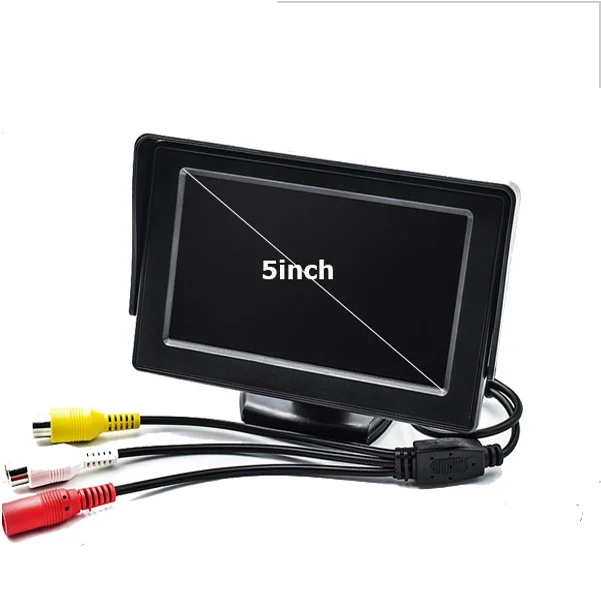 

5" Digital TFT LCD Screen Resolution 800*480 16:9 Car Monitor Rearview Monitor auto for car rear front side Camera DVD VCR
