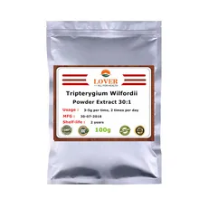 100-1000 г Pure Tripterygium Wilfordii экстракт пудры 30: 1, Мужская футболка с тором корень лозы, радикс и Rhizoma экстракт триптерыгии