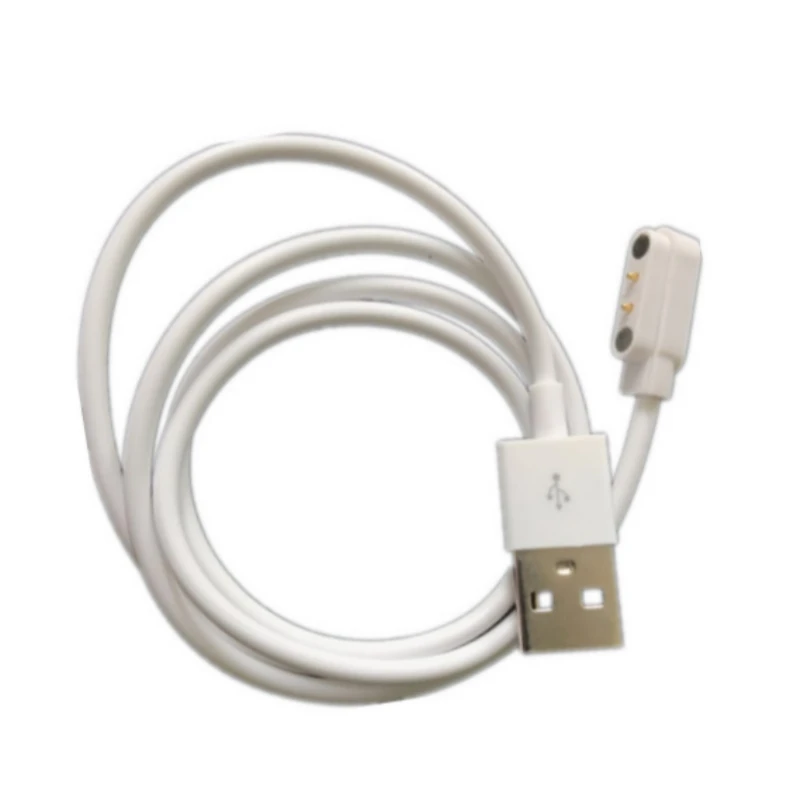 

Magnetic Charge Charging Cable 2 Pins Distances 4mm Black Novel Power Charger Cables For Smart Watch