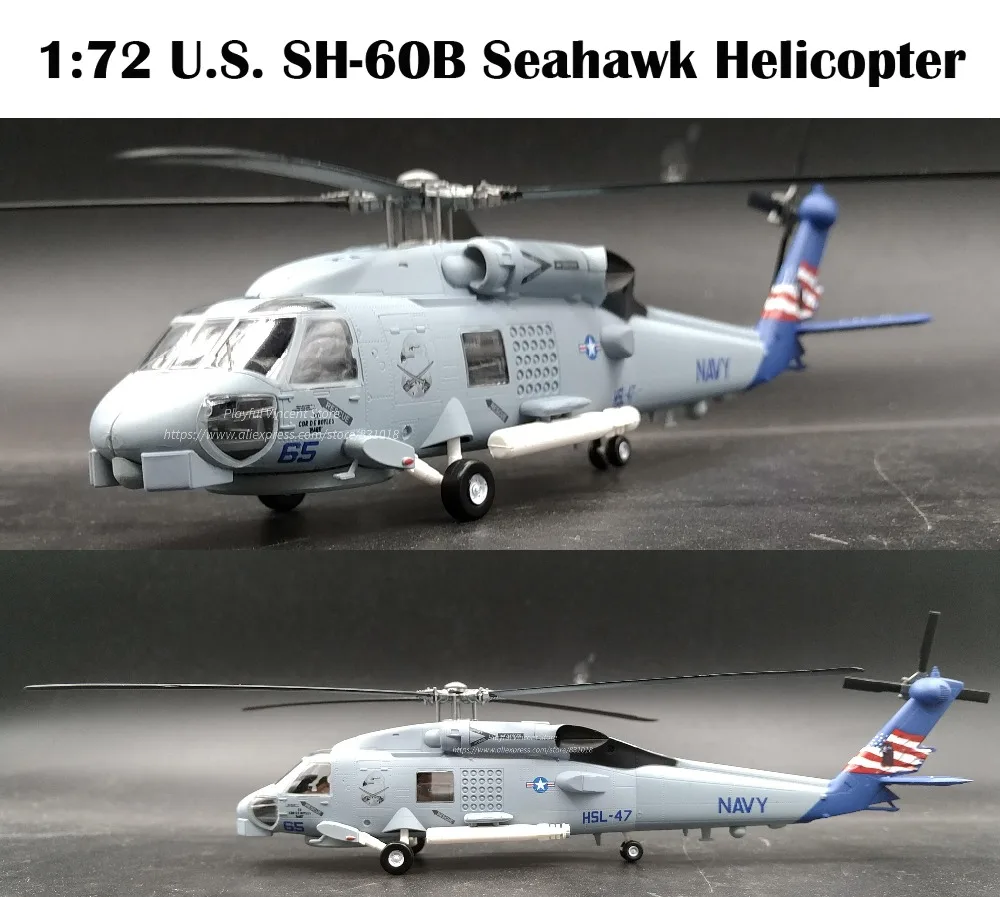 1: 72 США SH-60B Seahawk вертолет трубач, готовый продукт 37089 Коллекционная модель