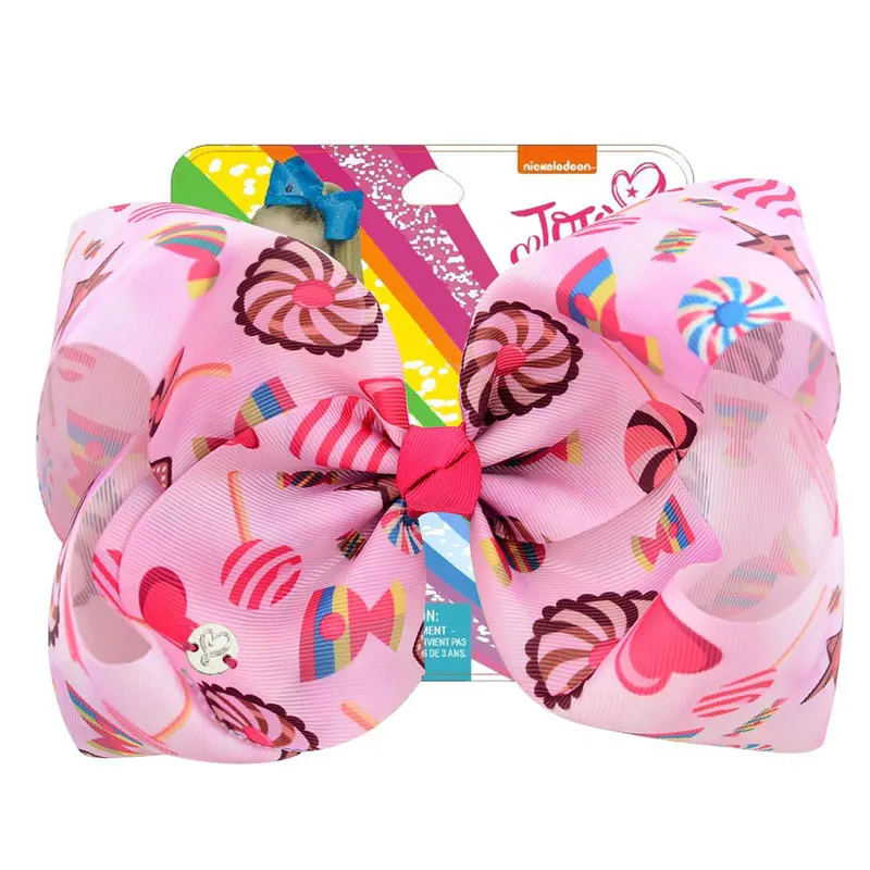 8-Doughnut-JoJo-Bows-With-Clip-Fruit-Lollipop-Ice-Cream-Print-Grosgrain-Ribbon-Kids-Hair-Clips(4)