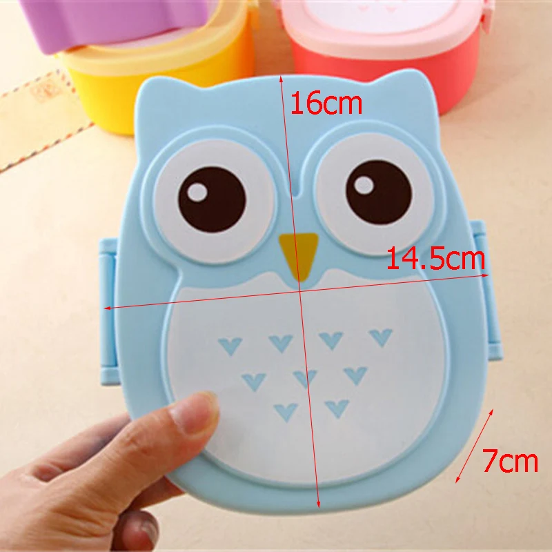 Cartoon Children Owl Lunch Box Food Fruit Storage Container Portable Baby Bento Box Safe Food Picnic Container Lunchbox BB5065 (4)