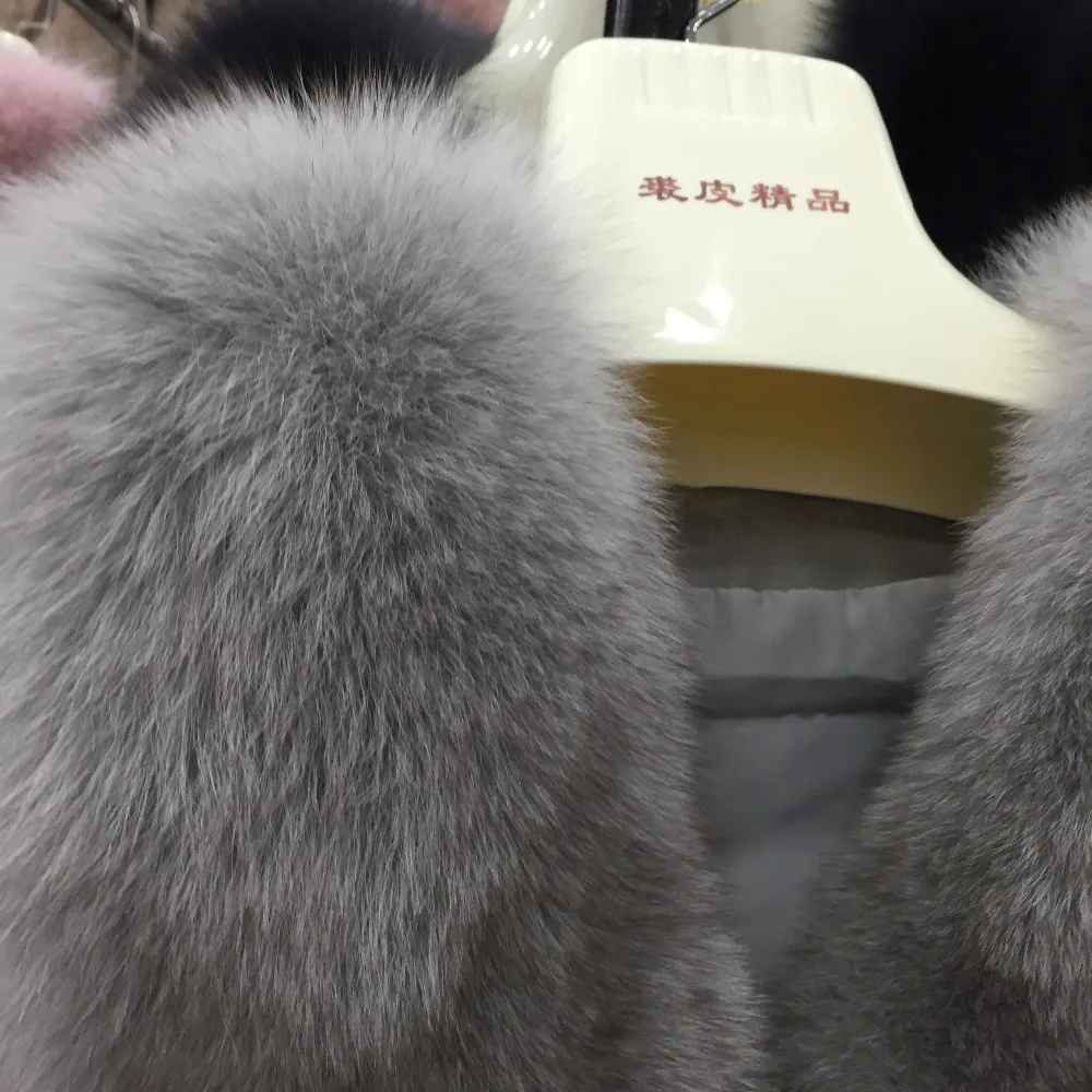 Top SQXR FUR Real Fox Fur Vest Women  New Fashion Genuine Fox Fur Coat Gilet  Jacket Winter with mink fur vest 2