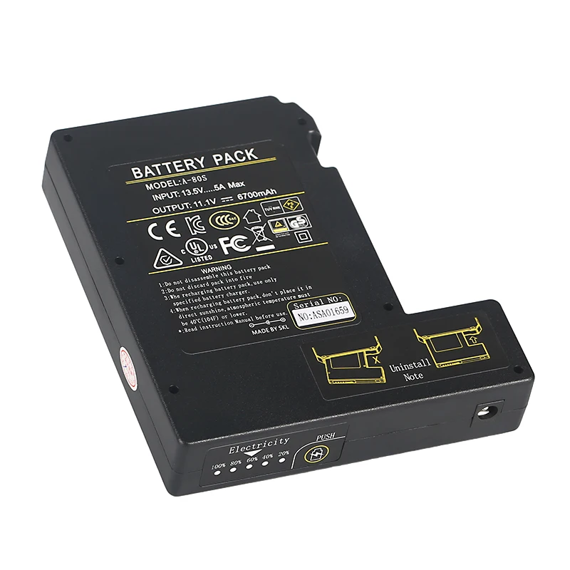 

Original COMPTYCO fiber fusion splicer battery A-80S FS-60A fusion machine hot melt machine battery