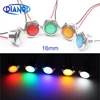 LED Metal Indicator light 16mm waterproof Signal lamp LIGHT 3V 6V 12V 24V 220v screw connect red yellow blue white 16ZSD.QX.X ► Photo 1/6