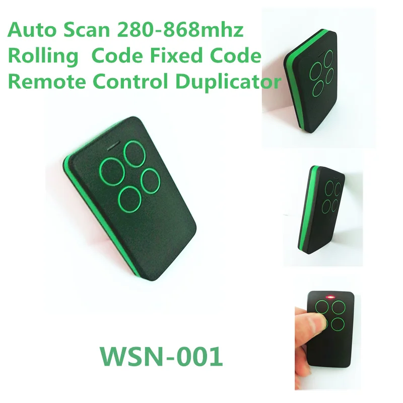 

4 channel multi remote control replaces fixed & rolling code 280-868 MHz