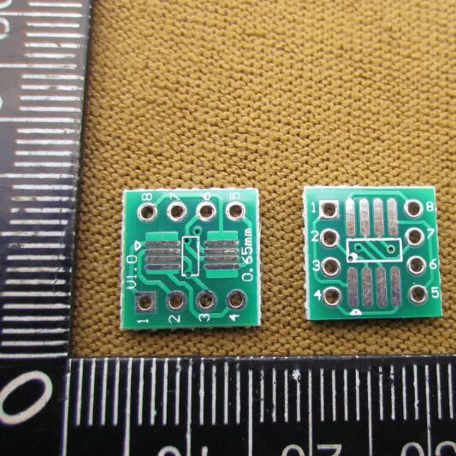 10x SOP8 SSOP8 TSSOP8 to DIP8 Interposer Moudle PCB Board Adapter Plate 10PCS 30641 | Электронные компоненты и