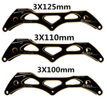 Hoocore 125mm 110mm 100mm 3 rodas inline velocidade patinação base para 3x125mm 3x110mm 3x100mm patins quadro 150mm 165mm 195mm liga ps