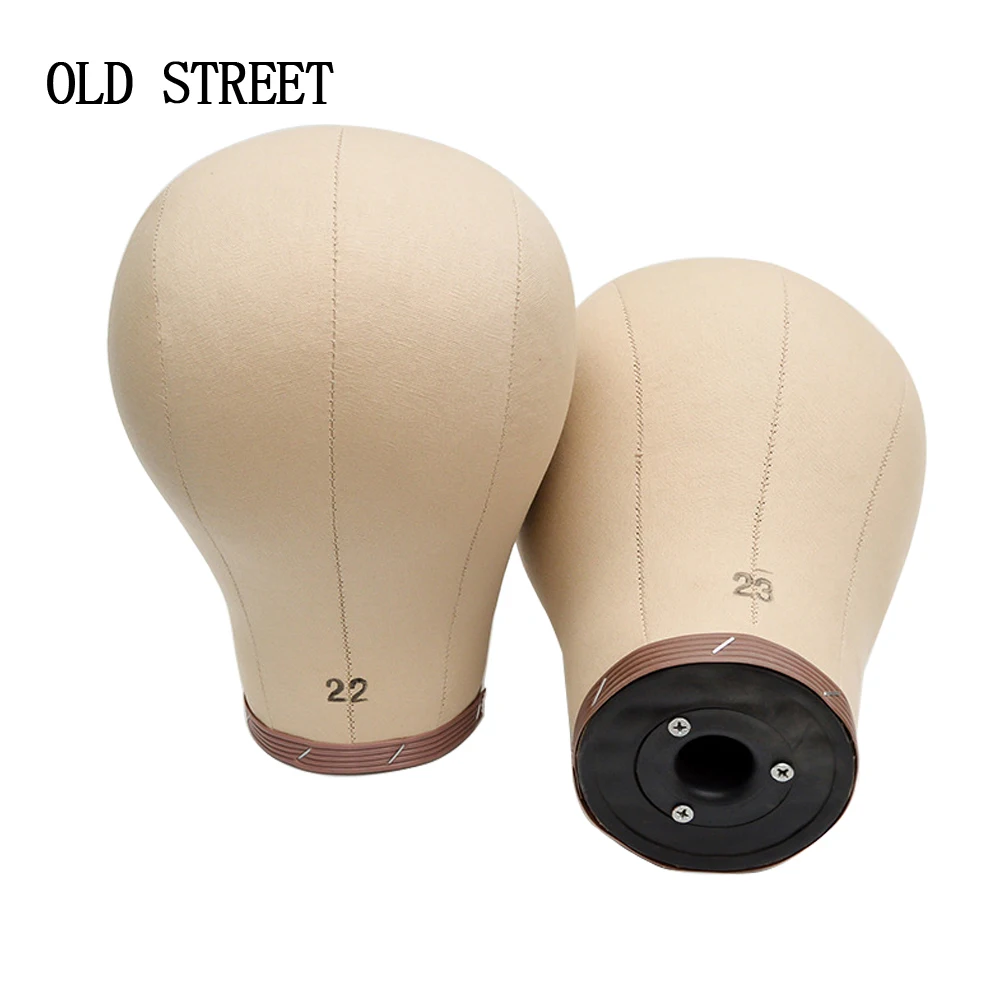 

Cork Canvas Block Mannequin Head With Cork Inside Manikin Head For Making Wigs DIY Styling Beauty Clamp Tpins