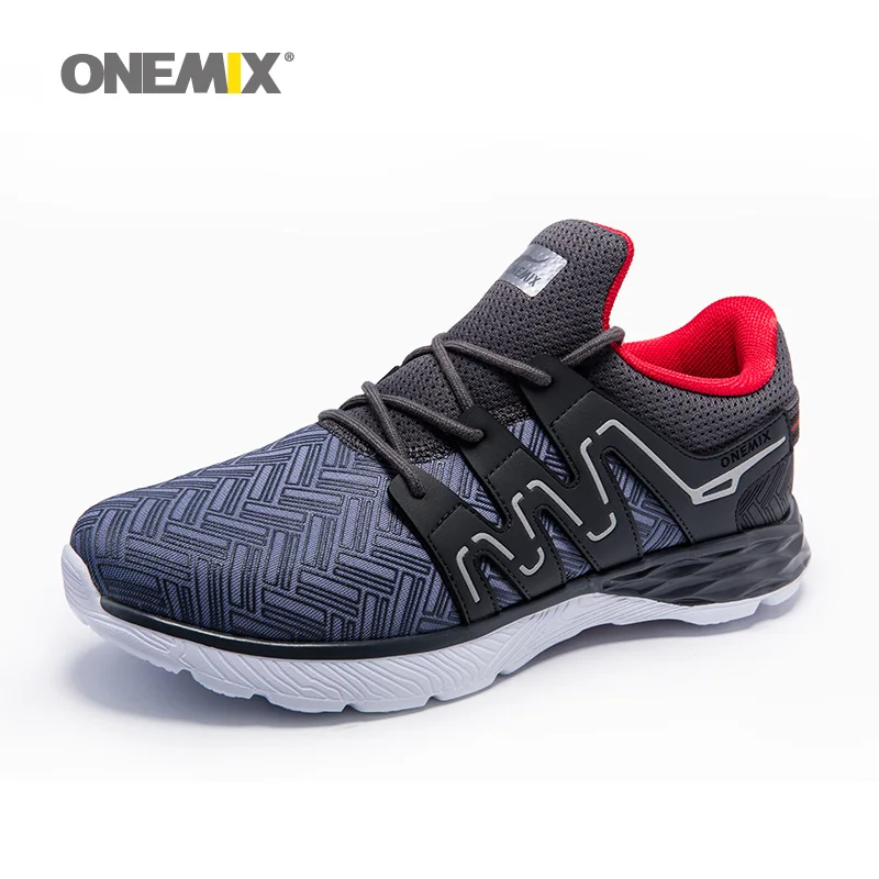 

ONEMIX Men's Running Shoes Sneakers Black Sport Trainers Comfortable Outdoor Sport Shoes Lightweight zapatillas hombre deportiva