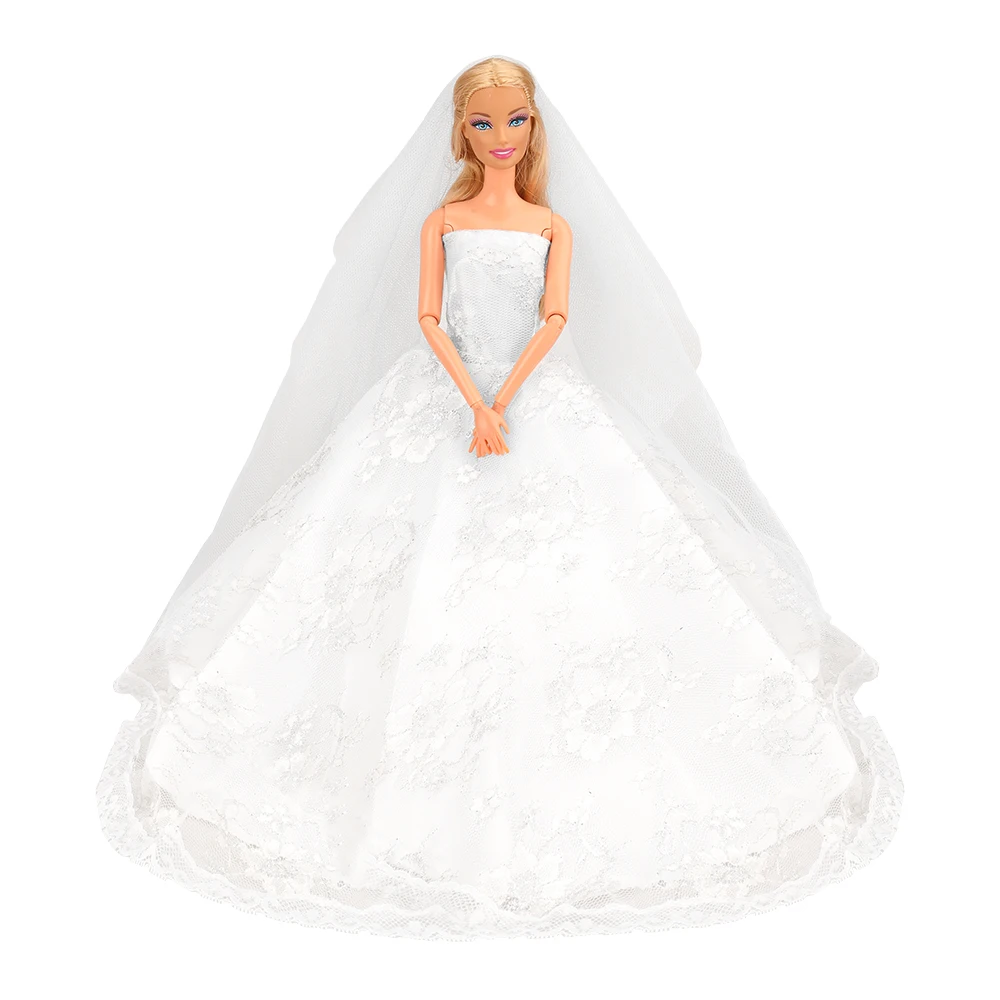 Новая красивая мода ручной работы свадебное платье куклы аксессуары нашего поколения куклы Одежда для Барби игры подарок детские игрушки