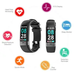 Спортивные Браслеты Smart Bluetooth браслет IP67 Smartbands PPG ЭКГ Heart Rate-доказательство Водонепроницаемый Фитнес трекер для Для женщин мужчин