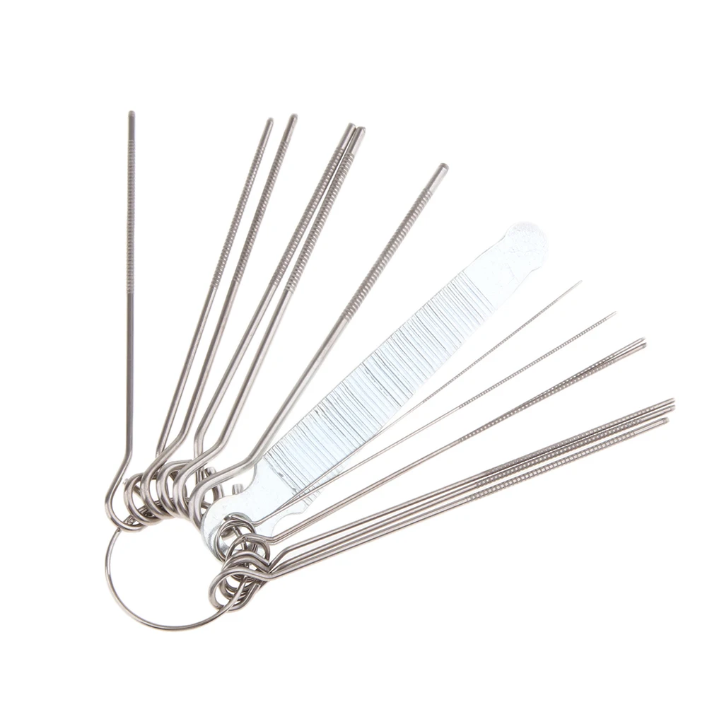 13 In Bulk Guitar Bridge Pin Hole Tool Luthier Tool Saw Rods Filing Set Guitar Frets Nut Slotting Bass String Groove Slot