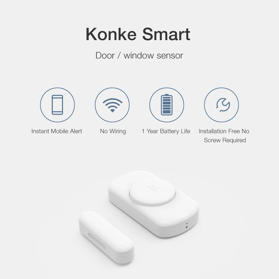  ZigBee 3.0 Open Protocol Door Window Sensor Smart Home Function Remote Control Alarm Door Sensor Se - 33015624877