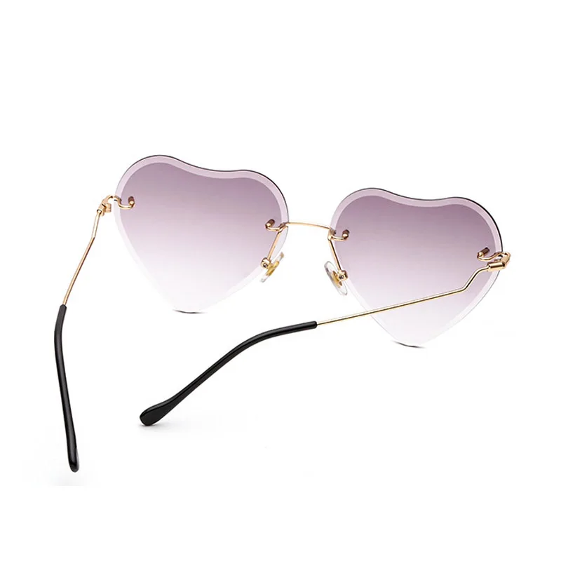 SIMPRECT сердце оправы солнцезащитных очков Для женщин мода градиент солнцезащитные очки высокое качество UV400 Металл Ретро lentes-де-сол женщин