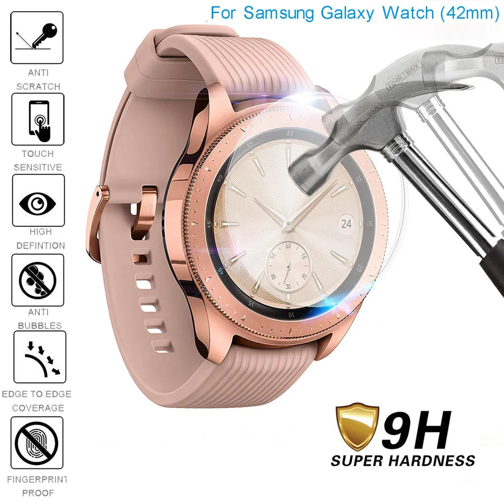 Горячий продукт 1-упаковка Закаленное стекло протектор экрана для samsung Galaxy Watch 46/42 мм Носимых устройств smartwatch relogios 30