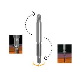 4 шт./компл. бурильные долото Двусторонняя поврежденный винт Extractor Шаг сверло руководство набор сломанных поврежденных дрель Remover винт Extractor