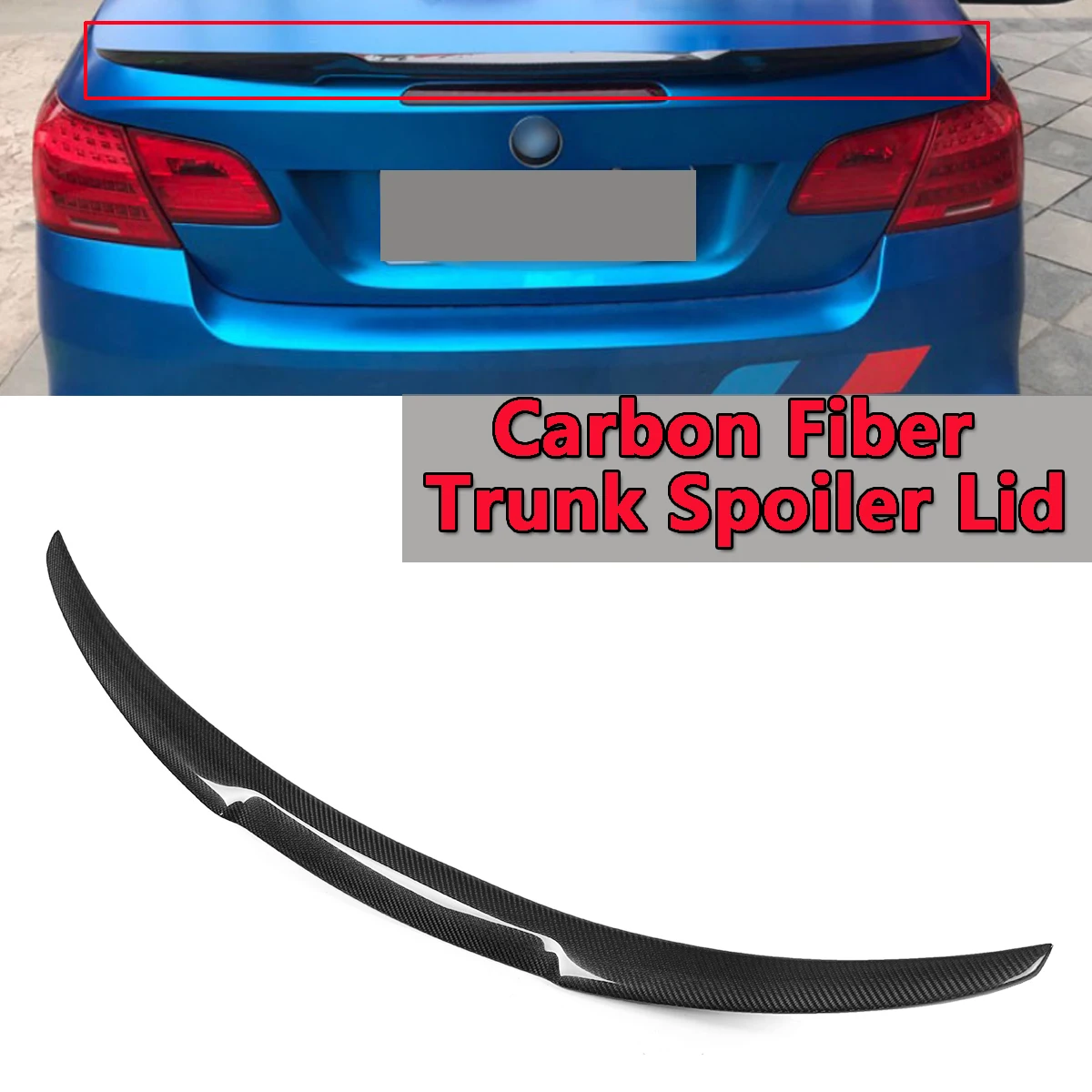 

For BMW 2016-2018 F87 M2 For Coupe 2dr Type A Real Carbon Fiber Trunk Spoiler Lid Wing Aluminum Rear Wing Spoiler Rear Trunk
