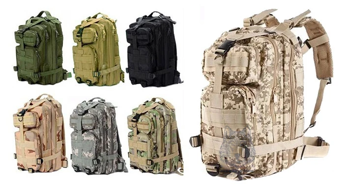 Дорожный комплект Molle, однотонный нейлон, унисекс, открытый, военный, тактический, 3 P, Охотничья сумка, походная сумка, рюкзаки, рюкзак 10-0001