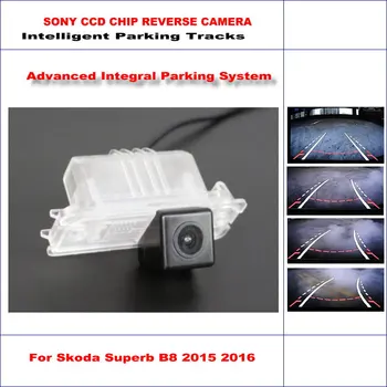 

Rear View Camera For Skoda Superb B8 2015 2016 Intelligent Parking Tracks Backup Reverse Camera Dynamic Guidance Tragectory