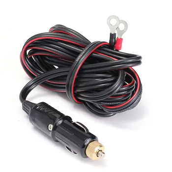 

12-24V Male Car Cigarette Lighter Socket Plug Connector Invertor Cable Black&Red Cigarette Lighter Extension Cable Socket