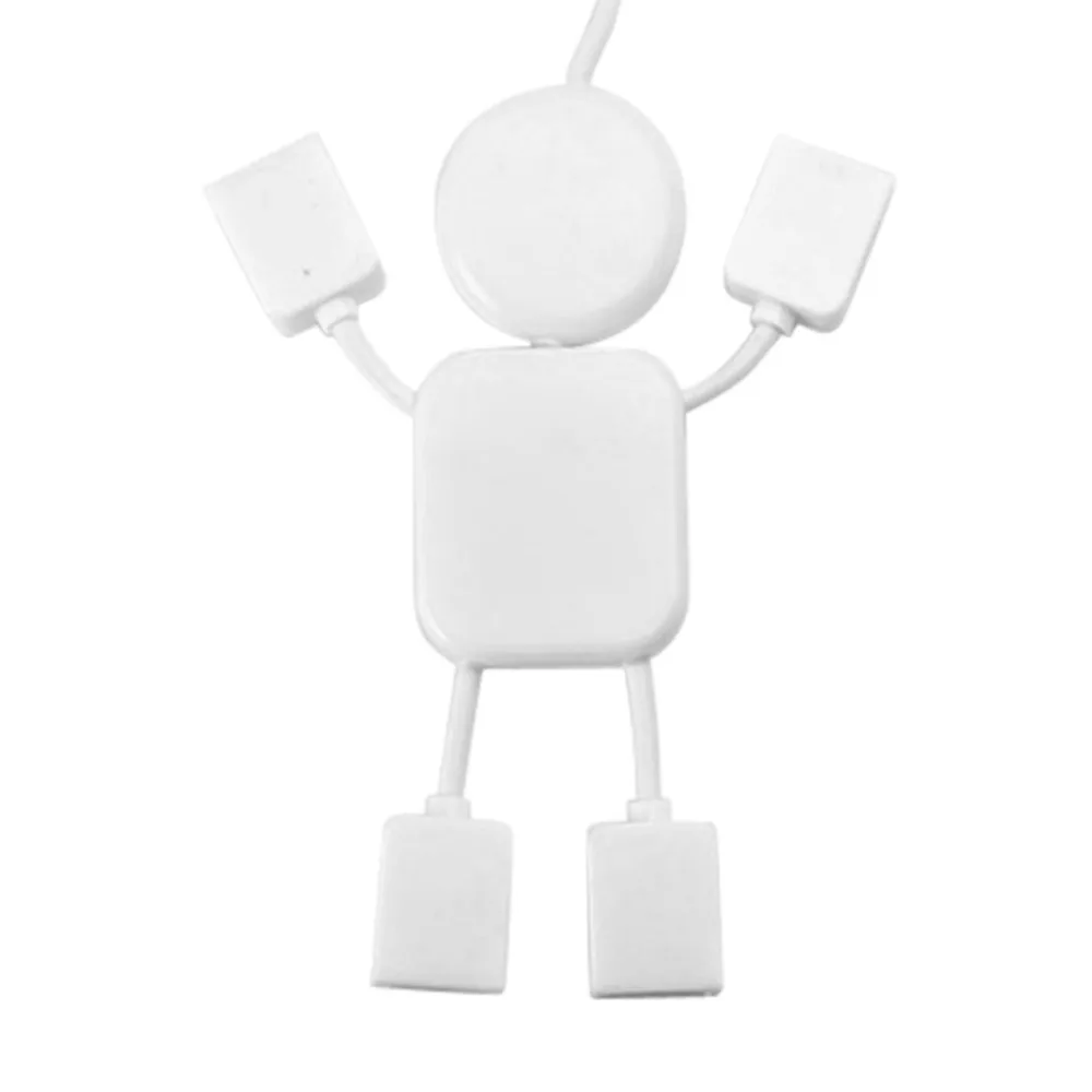 Vovotrade новый 4 портовый концентратор Высокоскоростной USB 2 0 гуманоидный сплиттер