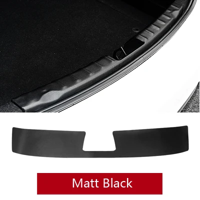 Для BMW F30 аксессуары из углеродного волокна ПВХ кожа автомобиля задний бампер багажника наклейки Чехлы для автомобиля Стайлинг-2013 3 серии - Название цвета: Matt Black