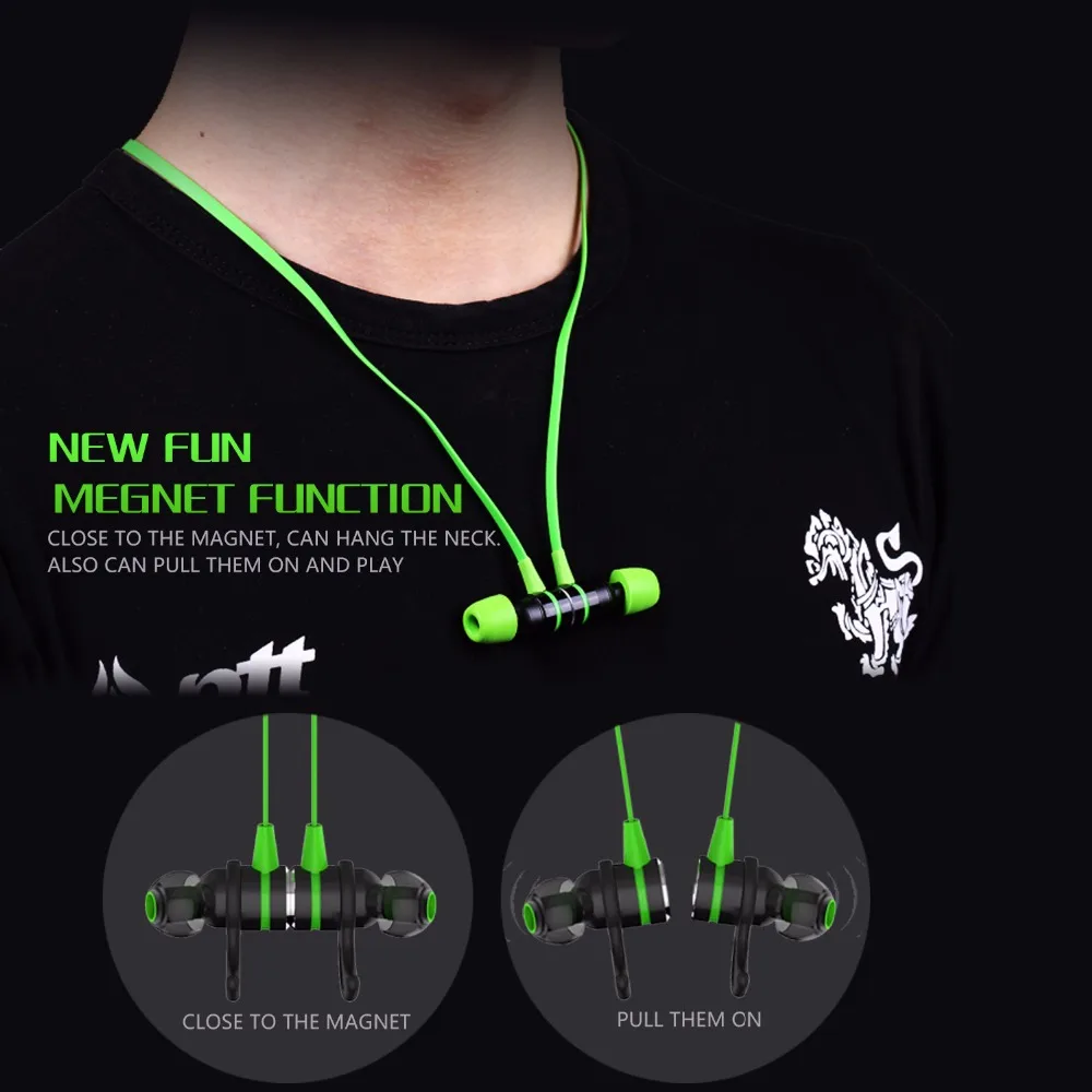 PLEXTONE G20 Hammering Gaming Earphone Noise Cancelling Double Bass In Ear Headset Headphone With Mic Magnet Design For Iphone X