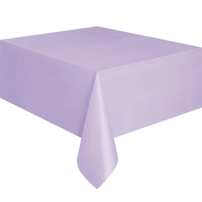Прямоугольник Пластик одноразовые Скатерти крышка вечерние свадебные Tablecovers