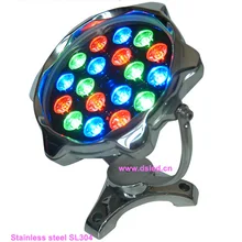 IP68, нержавеющая сталь 18 Вт подводные светодиодные RGB, rgb led свет бассейн, 24 В DC, DS-10-67-18W, хорошее качество, 2 года гарантии