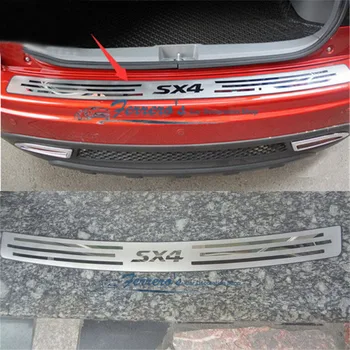 

High quality stainless steel rear windowsill panel,Rear bumper Protector Sill For Suzuki SX4 2007-2012 Car-styling Car-covers