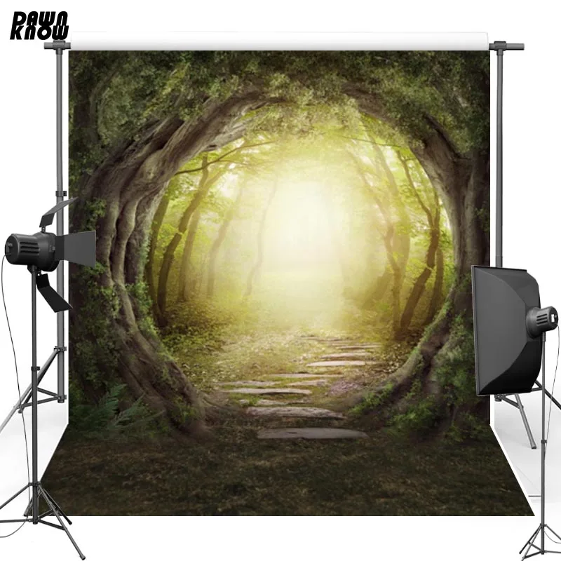 

Vinyl Photography Backdrops Fairy Tale Forest Oxford Photo Background For photo studio Brown Wood Floor For Wedding Lover