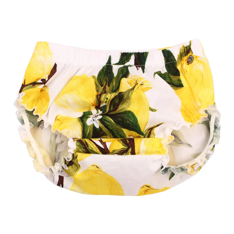 Ruffle Mango Cotton Baby Bloomers Boy Girl Diaper Cover Newborn Floral Shorts Infant Panties Summer Clothes - Цвет: color 1