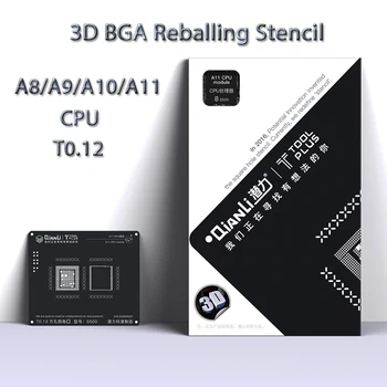 

Qianli Square Hole Black Stencil CPU 3D Reballing Stencil for iPhone CPU A7 A8 A9 A7 A10 A11 Module Reballing
