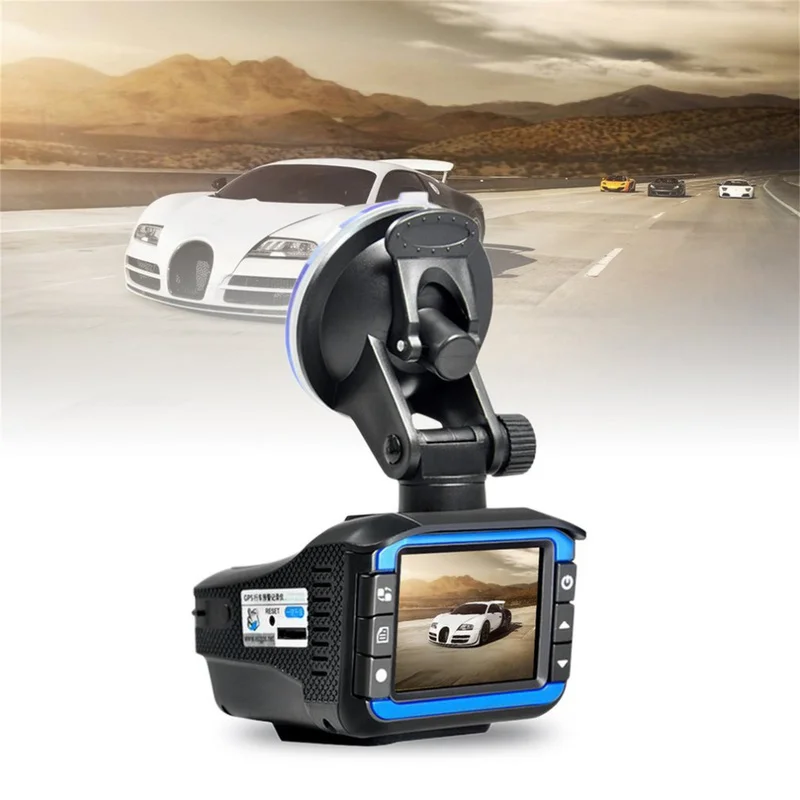 Kopen Voertuig Gemonteerde Video Recorder Radar Snelheid Twee In Een Auto DVR Camera G Srnsor Snelheid Detector 720 p HD Nachtzicht
